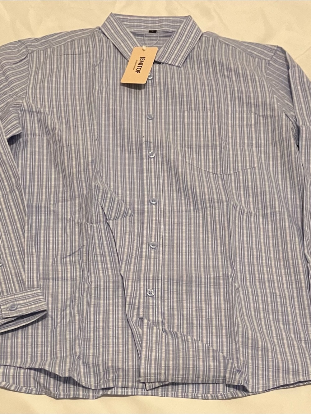 Men’s JEMITOP Button Down Dress Shirt In Size M Brand New Tags On
